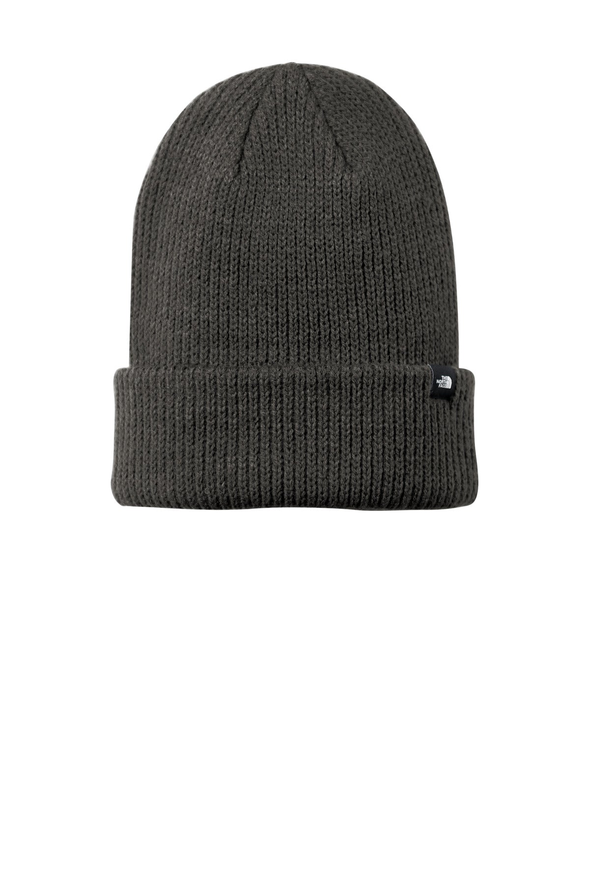 Front View of AsphaltGry The North Face Truckstop Beanie NF0A5FXY