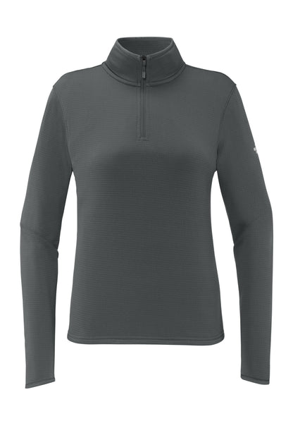 Front View of AsphaltGry The North Face Women's Aim 1/4-Zip Fleece NF0A8FQK