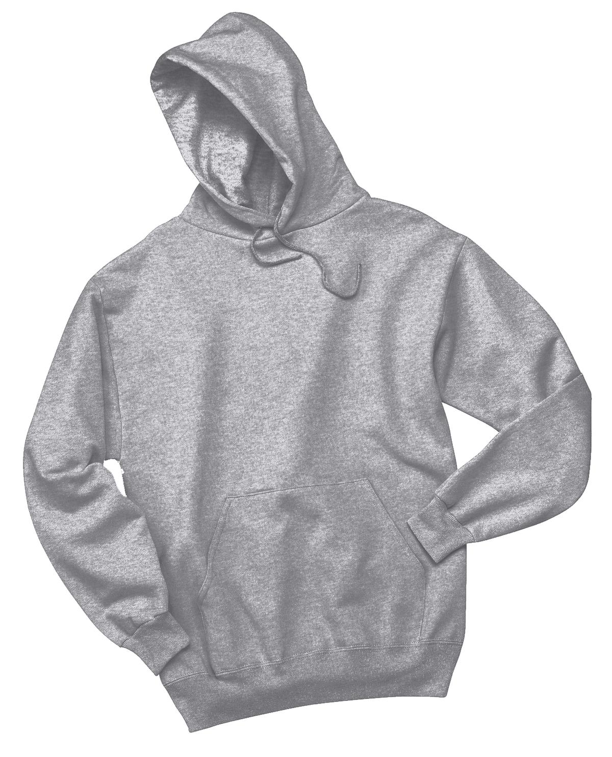 Front View of Athl Heather Jerzees NuBlend Pullover Hooded Sweatshirt. 996M