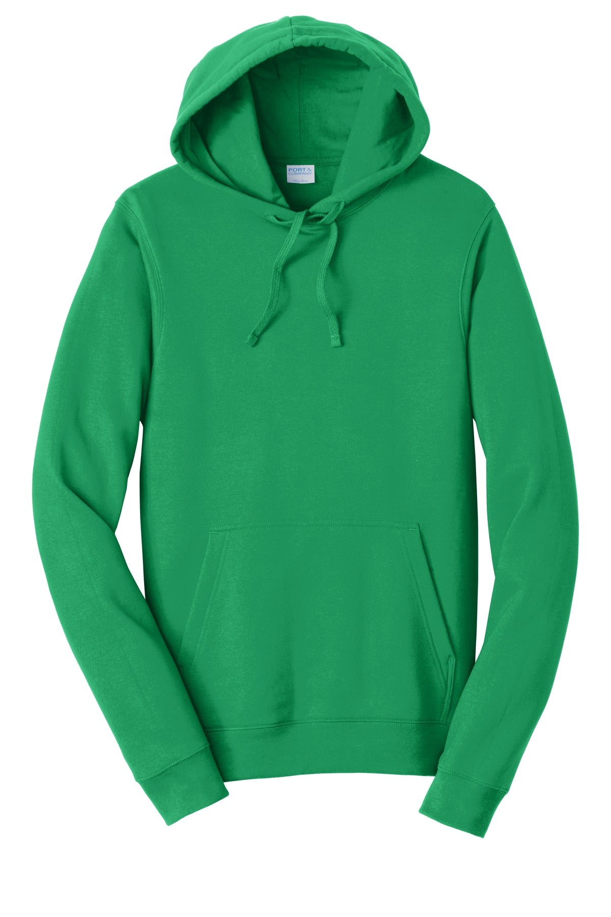 Front View of Athl Kelly Port & Co Fan Favorite Fleece Pullover Hooded Sweatshirt. PC850H