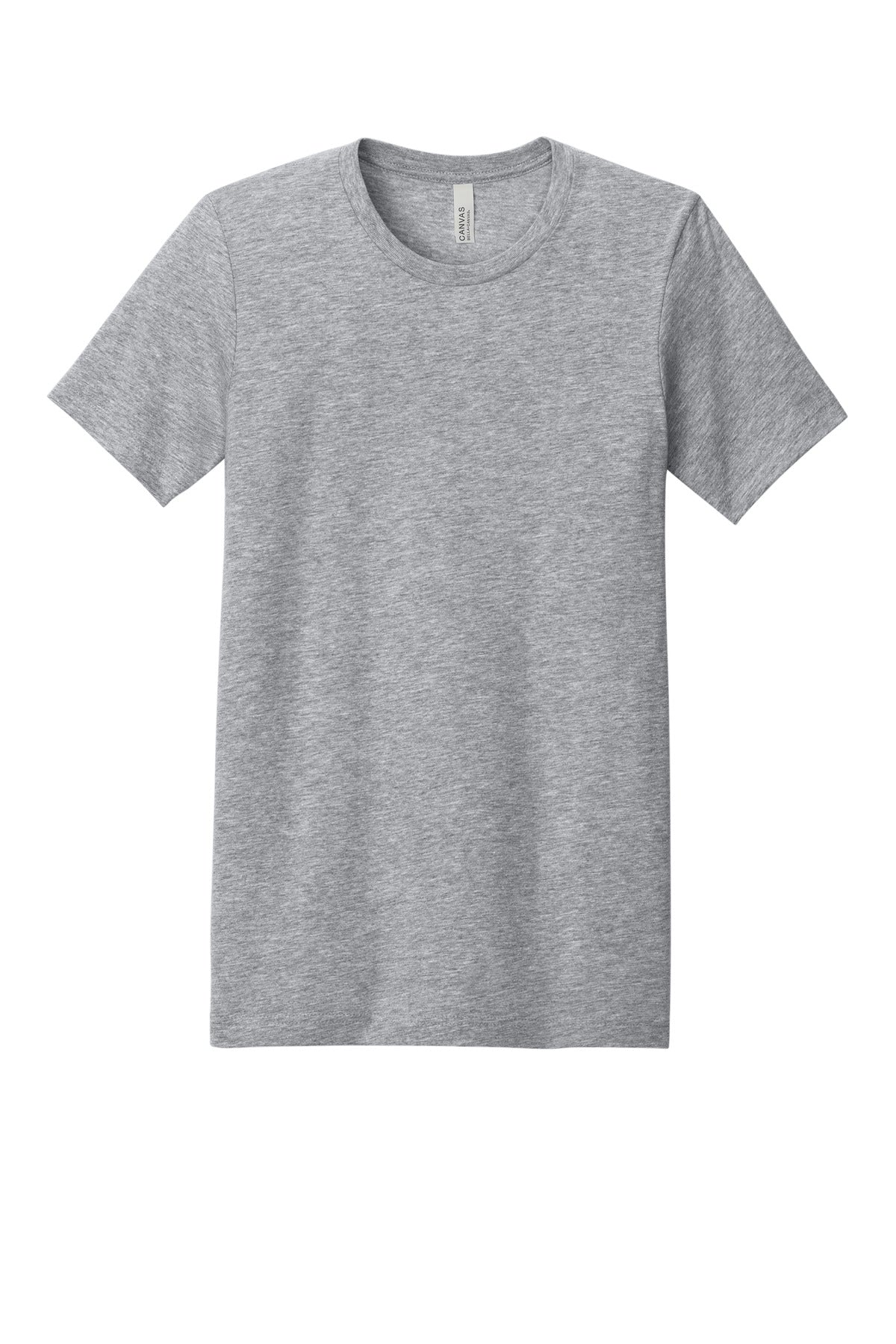 Front View of Athletic Ht BELLA+CANVAS Unisex Heather CVC Short Sleeve Tee. BC3001CVC