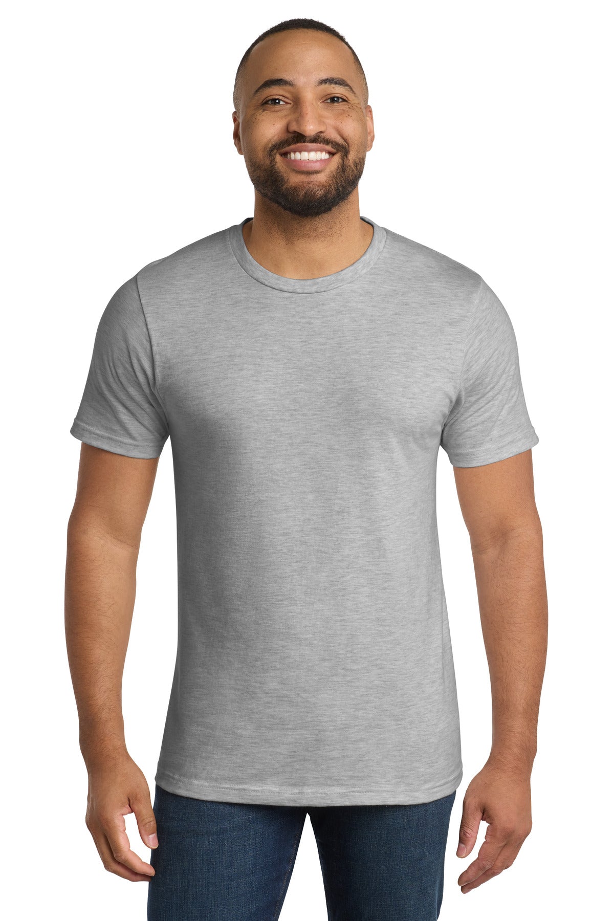 Front View of Athletic Hthr Port & Co Bouncer Tee PC600