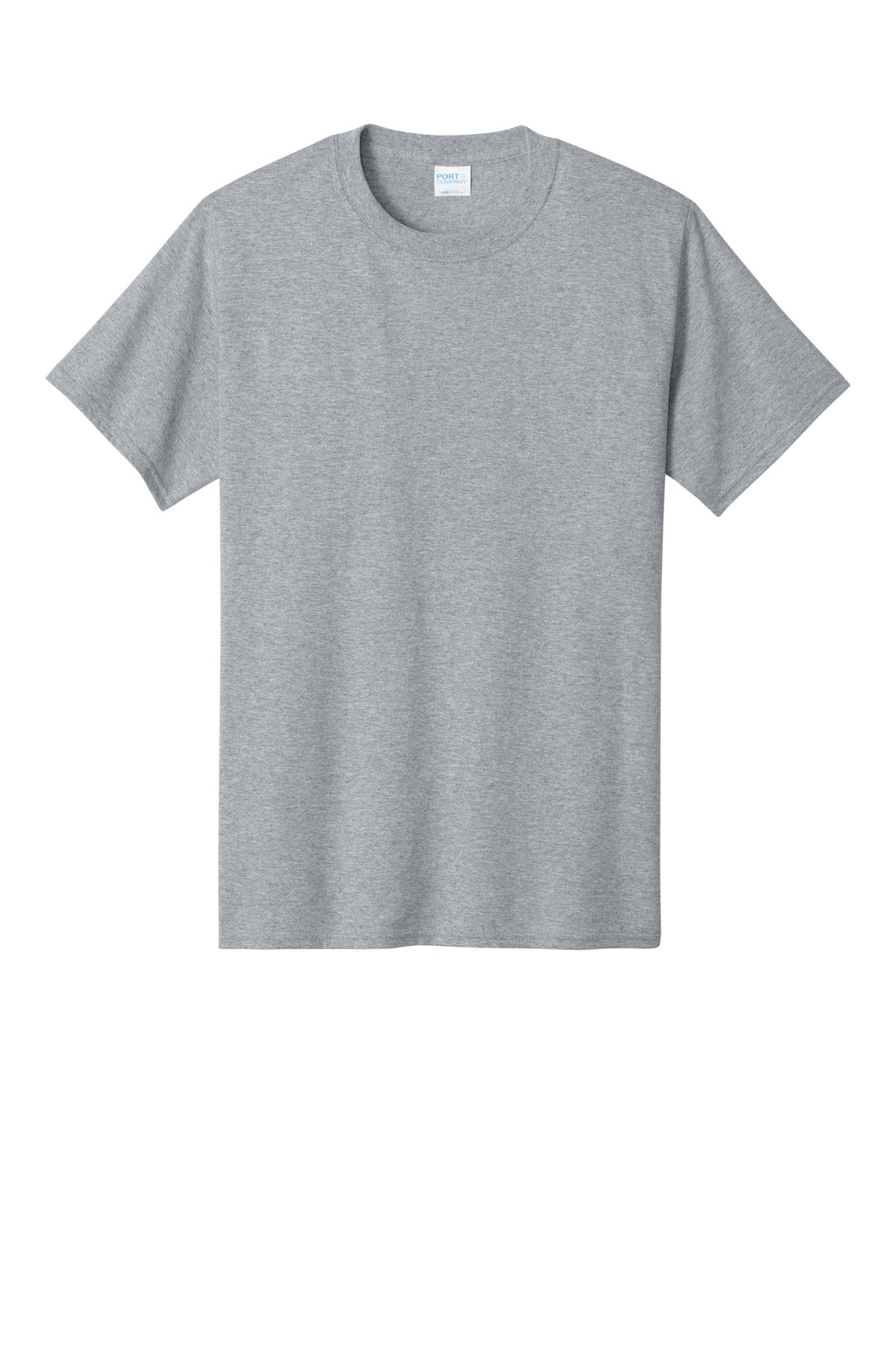 Front View of Athletic Hthr Port & Co Tall Core Cotton Tee PC54T