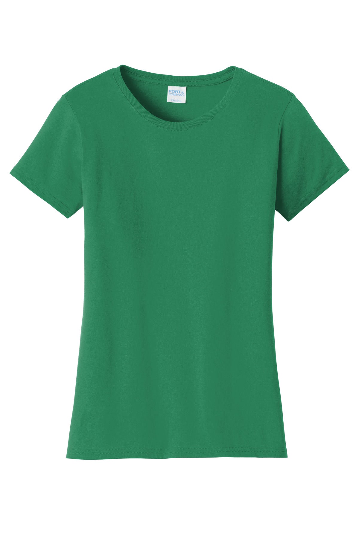 Front View of Athletic Kelly Port & Co Women's Fan Favorite Tee. LPC450