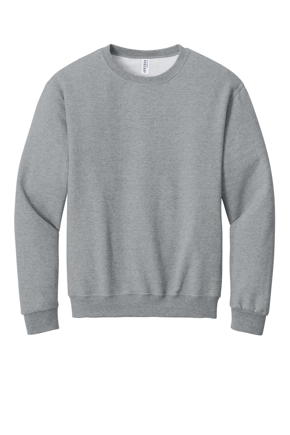 Front View of AthlHthr Jerzees - NuBlend Crewneck Sweatshirt. 562M