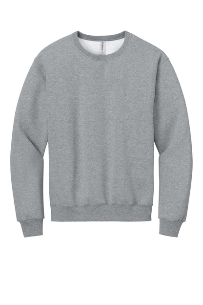 Front View of AthlHthr Jerzees Rugged Unisex Crewneck Sweatshirt C12M