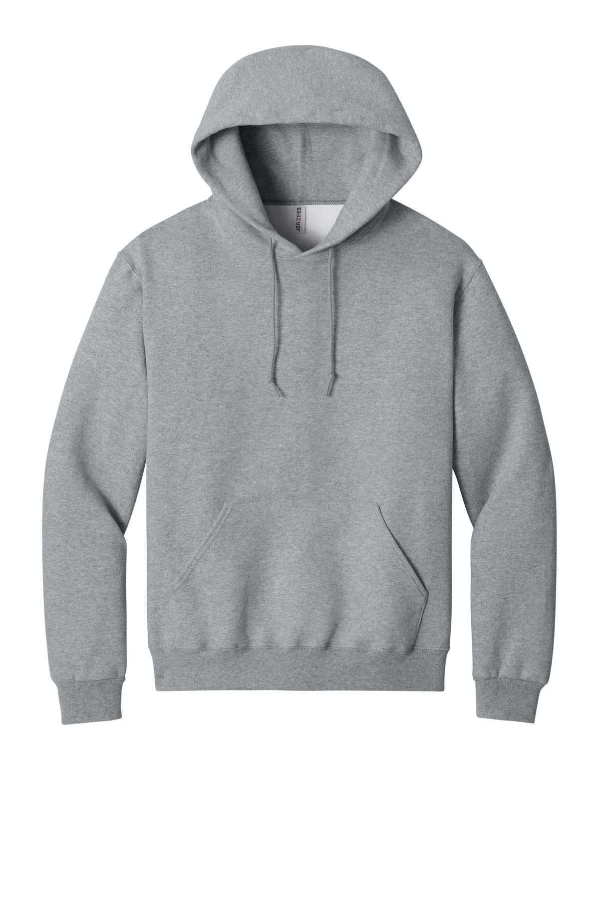 Front View of AthlHthr Jerzees Rugged Unisex Hooded Sweatshirt H12M