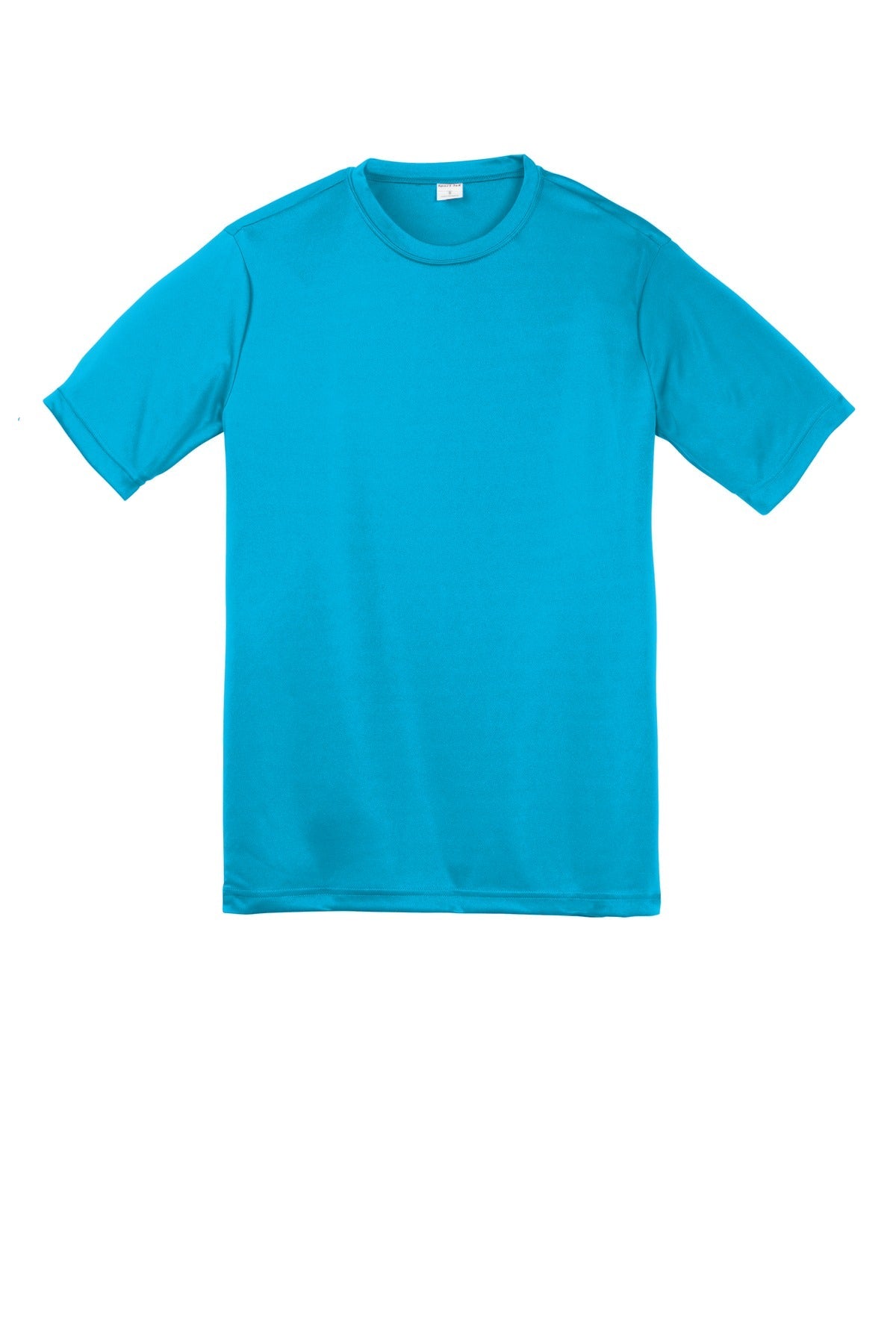 Front View of Atomic Blue Sport-Tek Youth PosiCharge Competitor Tee. YST350
