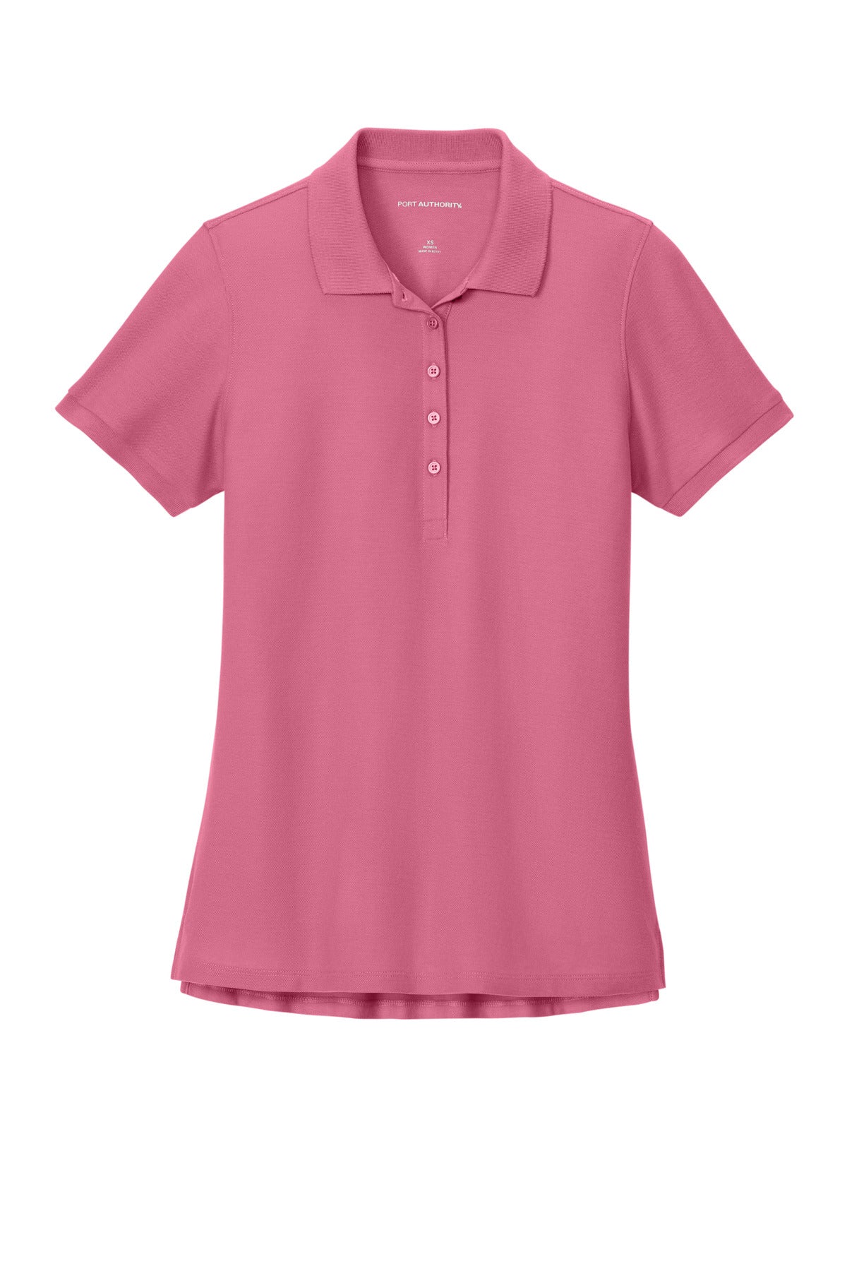 Front View of AwrnsPink Port Authority Women's Wearever Signature Pique Polo LK200