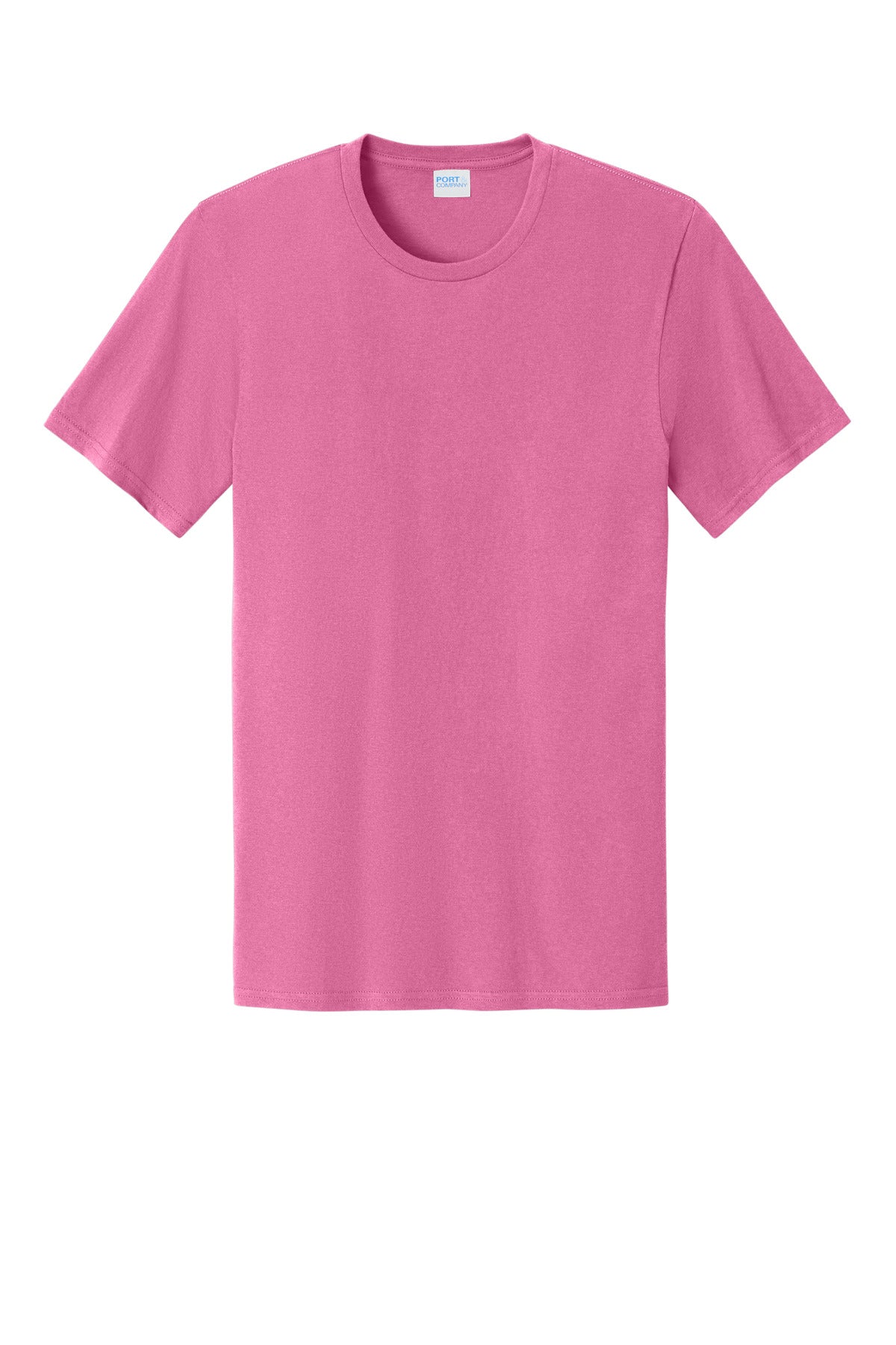 Front View of AwrnsPink Port & Co Easy Cotton Tee PC43