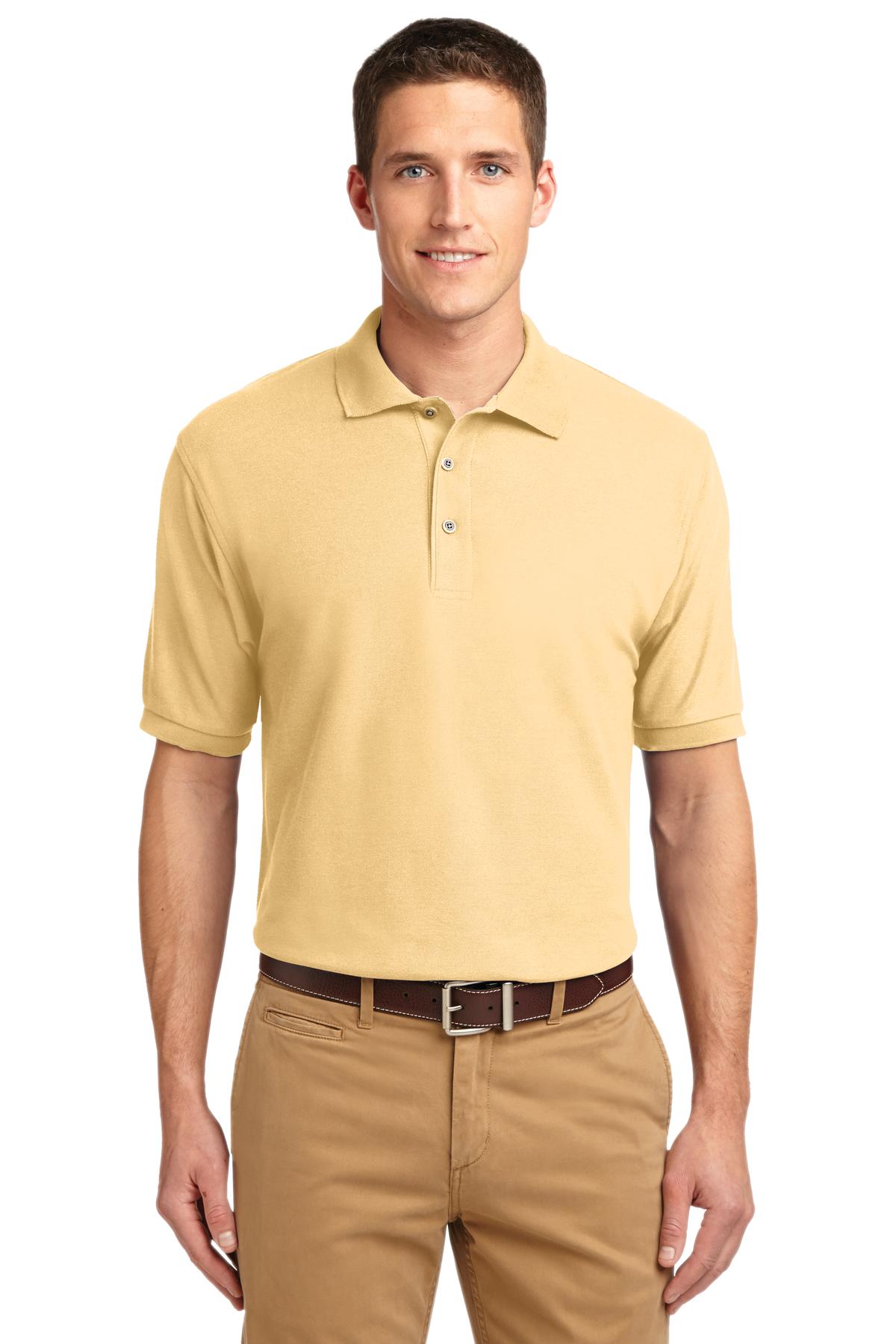 Front View of Banana Port Authority Extended Size Silk Touch Polo K500ES