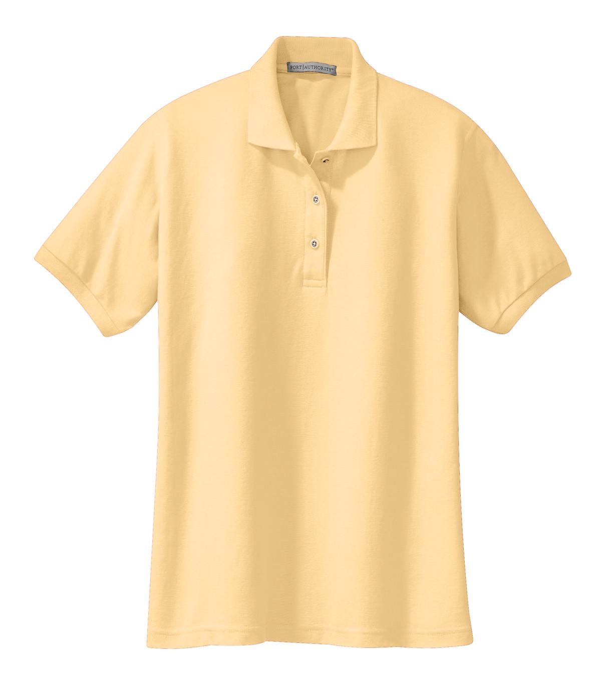 Front View of Banana Port Authority Women's Silk Touch Polo. L500