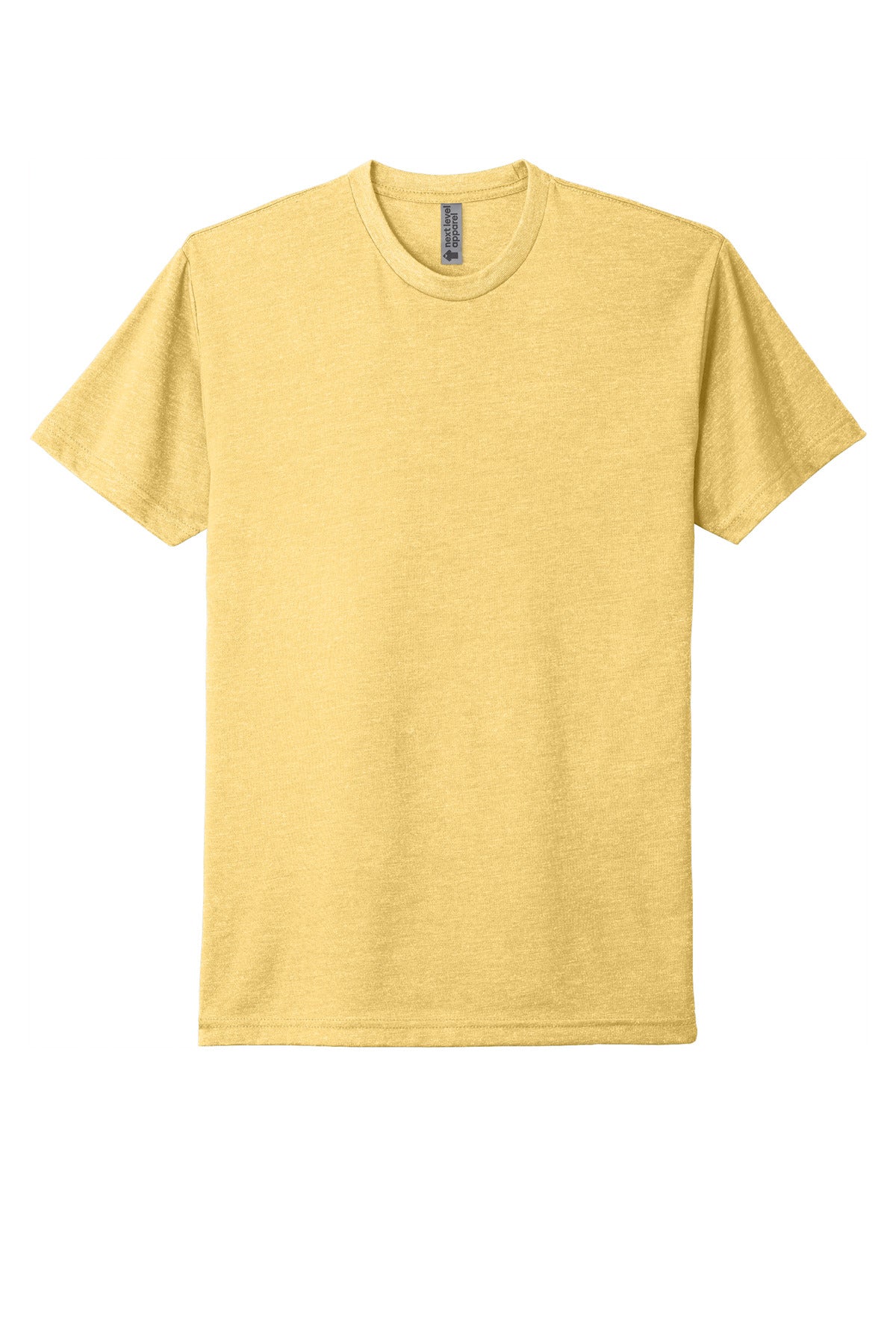 Front View of BananaCrm Next Level Apparel Adult CVC Tee. NL6210