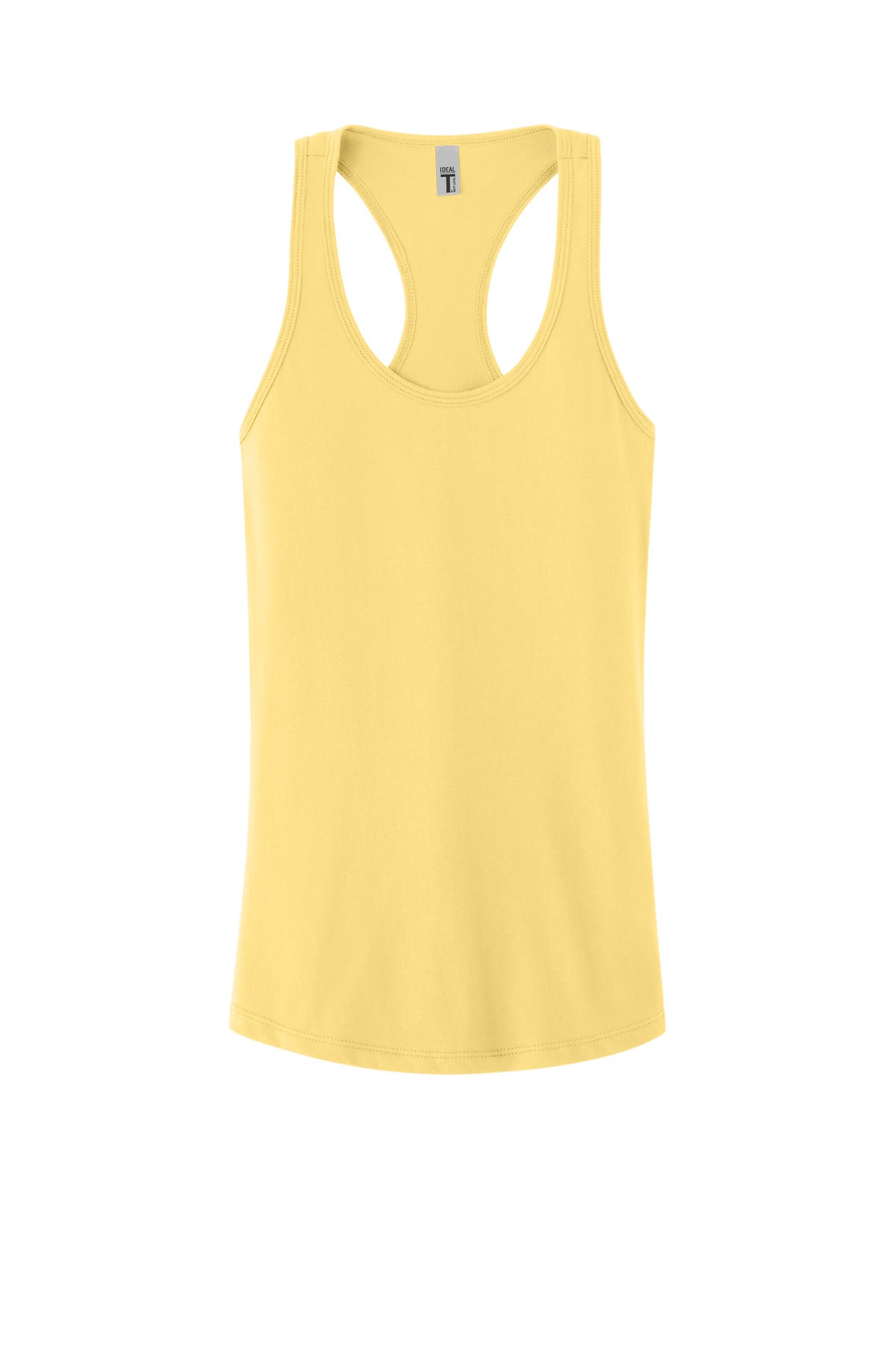 Front View of BananaCrm Next Level Apparel Women's Ideal Racerback Tank NL1533
