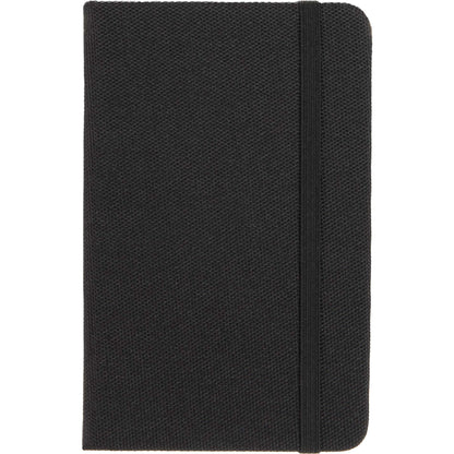 Front View of Black 3.5" x 5.5" Recycled PET Pocket Bound Journal plain