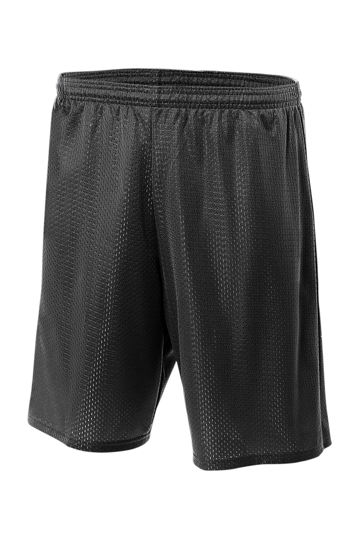 Front View of Black A4 Sprint 9" Mesh Short A4N5296