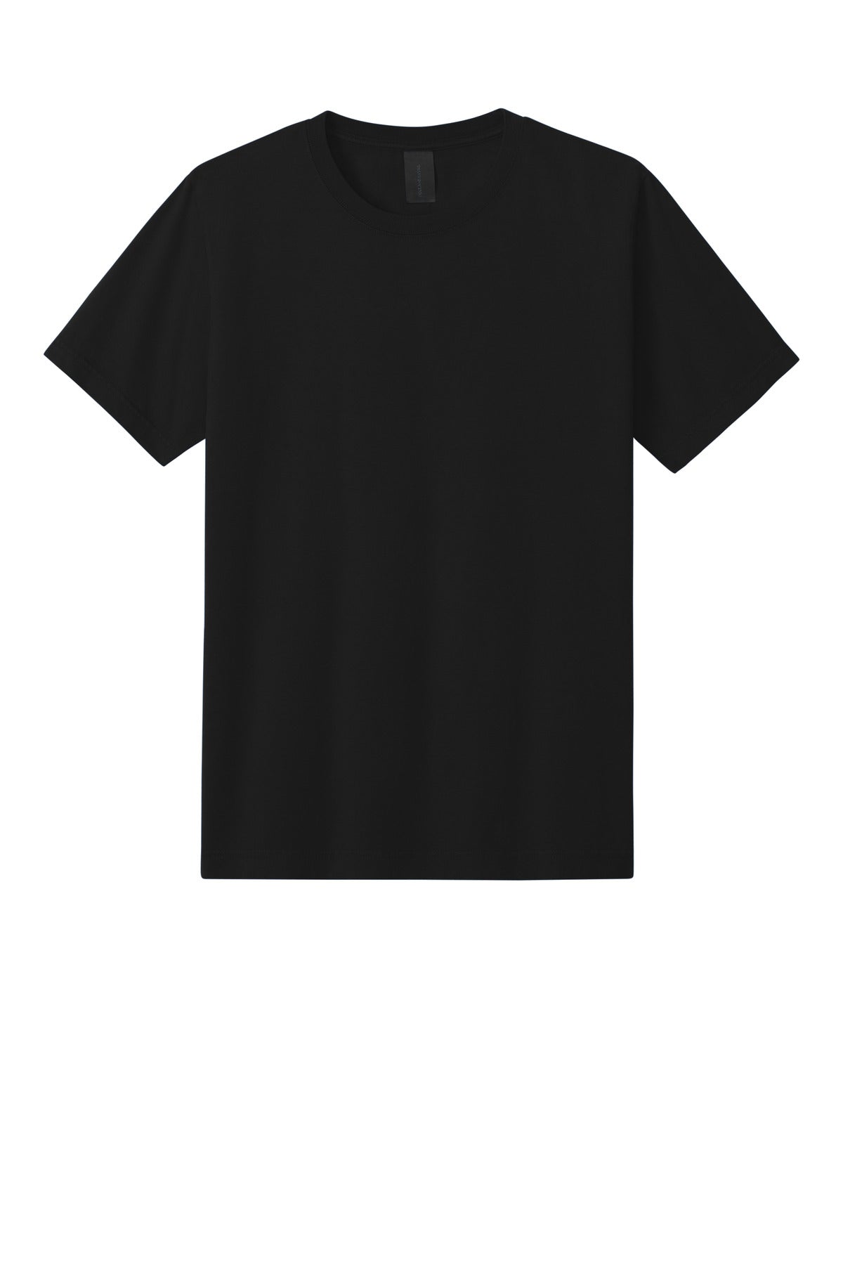 Front View of Black BELLA+CANVAS Unisex Heavyweight Garment-Dyed Tee BC4810GD