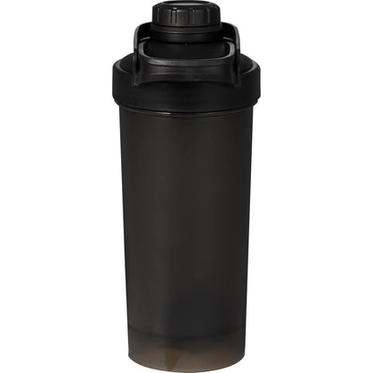 Front View of Black Buddy 24oz Recycled Protein Shaker Bottle plain