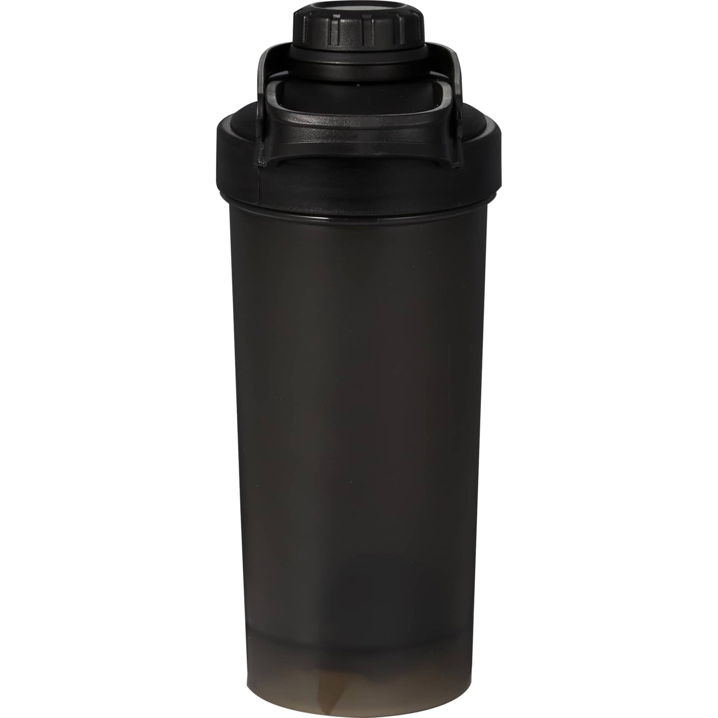 Front View of Black Buddy 24oz Recycled Protein Shaker Bottle plain
