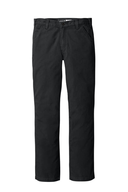 Front View of Black Carhartt Rugged Flex Rigby Pant CT102291