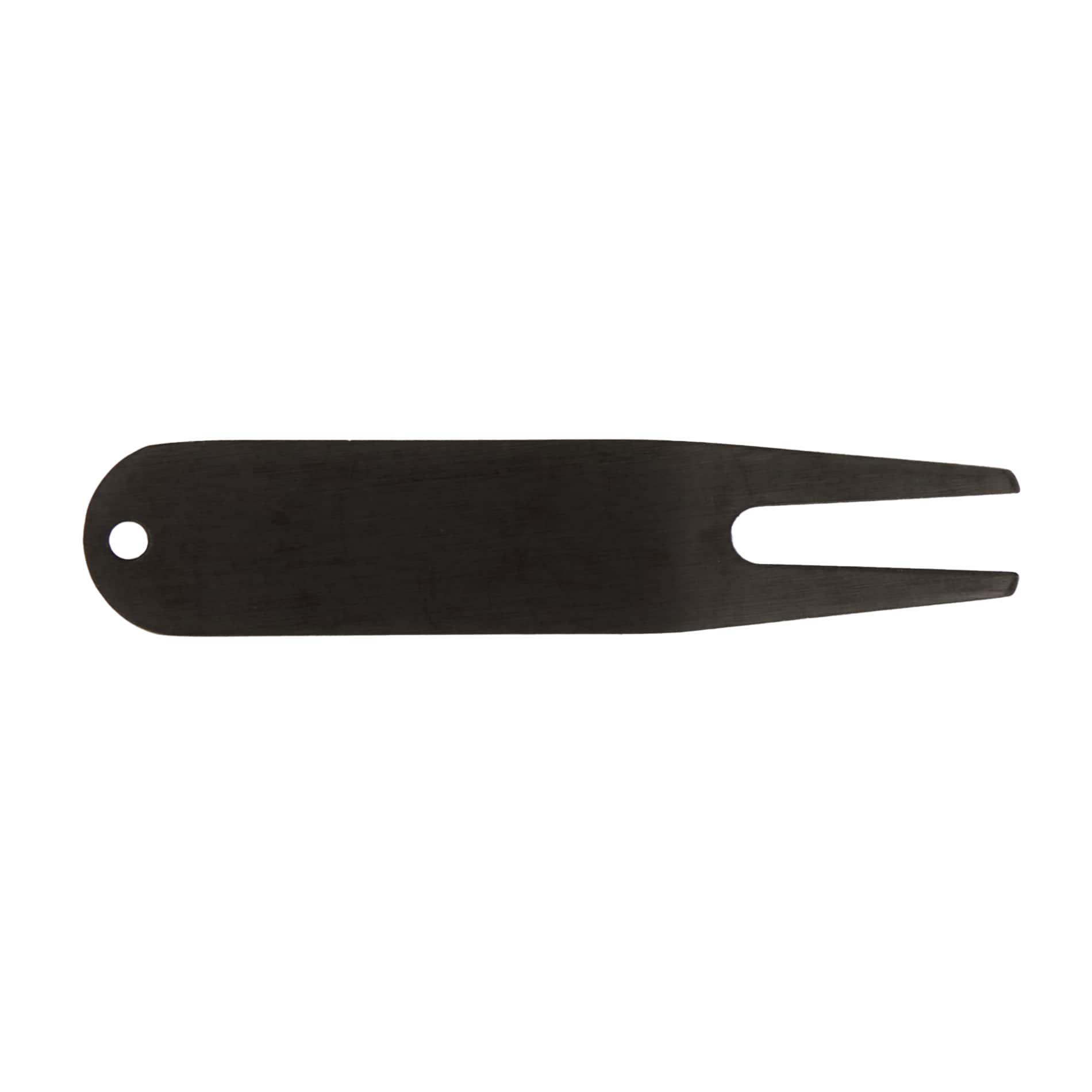 Front View of Black Classic Metal Divot Tool plain