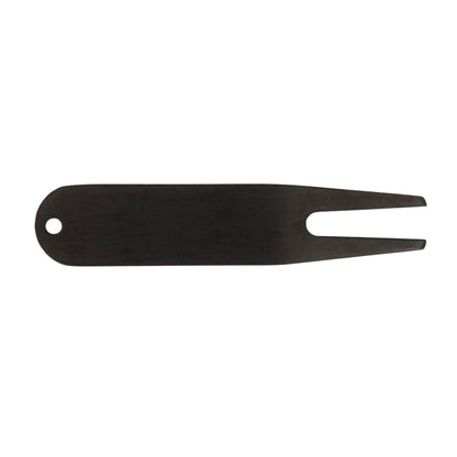 Front View of Black Classic Metal Divot Tool plain