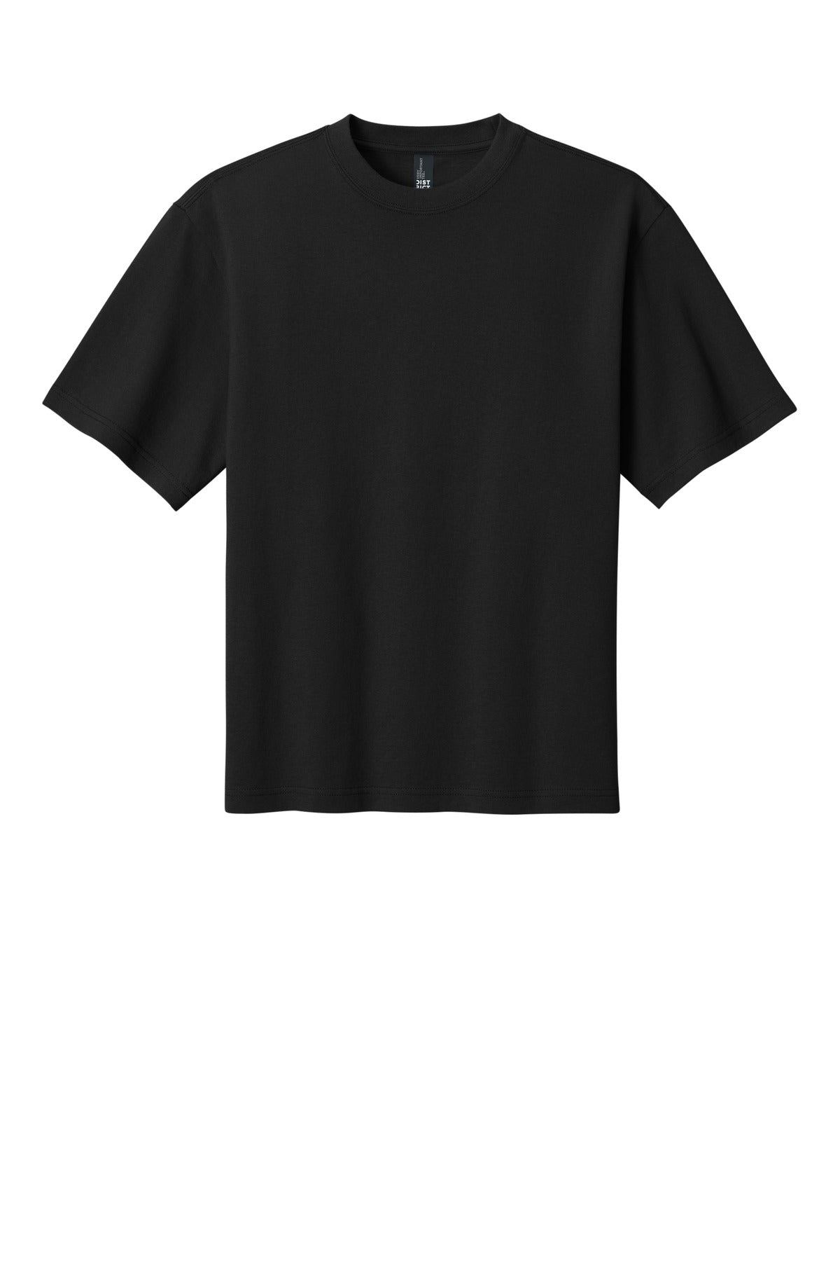Front View of Black District 7-Oz. Gritty Tee DT7075