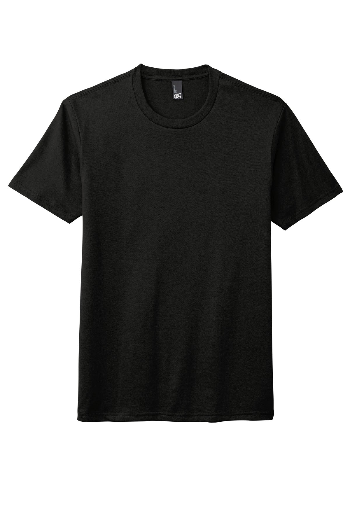 Front View of Black District Perfect Tri DTG Tee DM130DTG