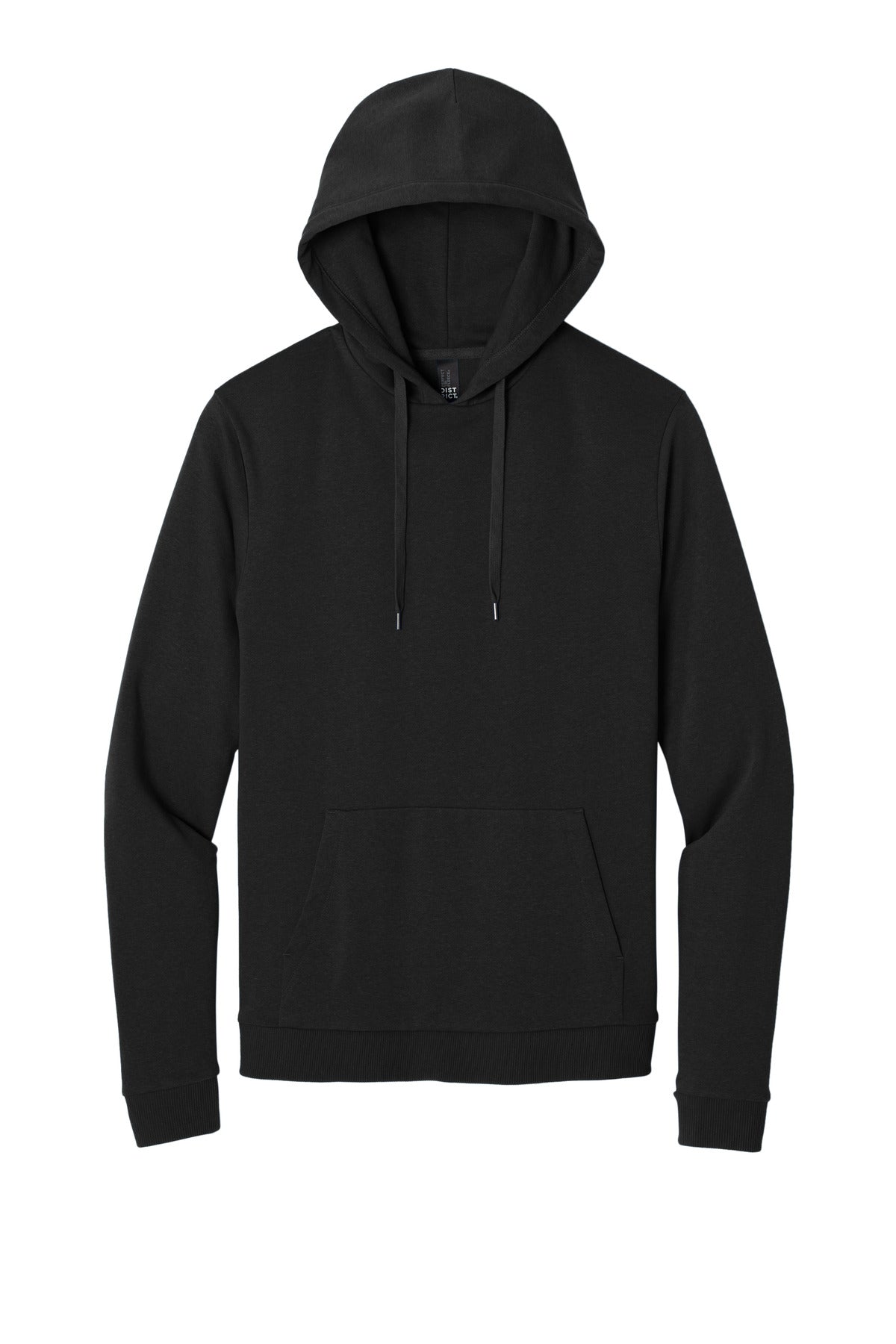 Front View of Black District Perfect Tri Fleece Pullover Hoodie DT1300