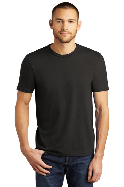 Front View of Black District Perfect Tri Tee. DM130