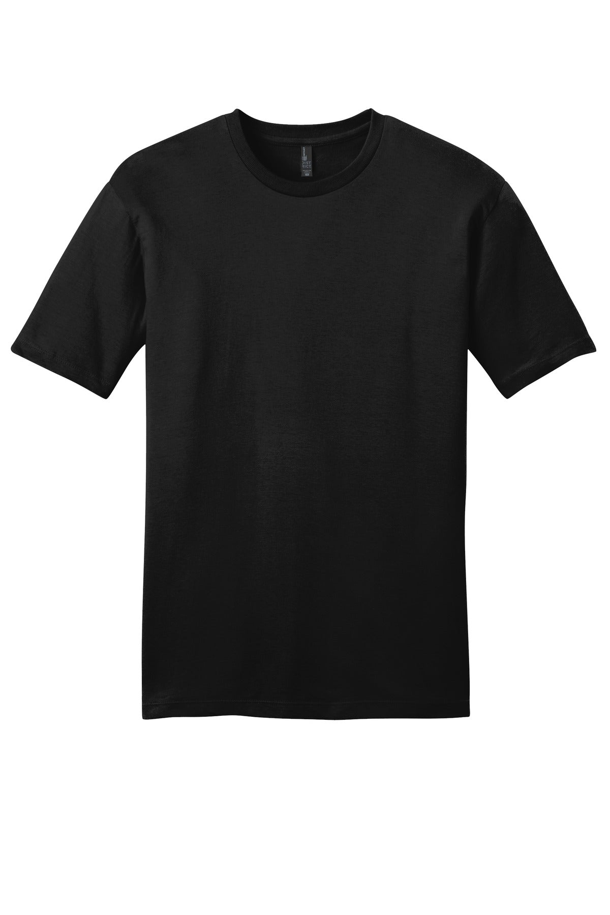 Front View of Black District Very Important Tee . DT6000