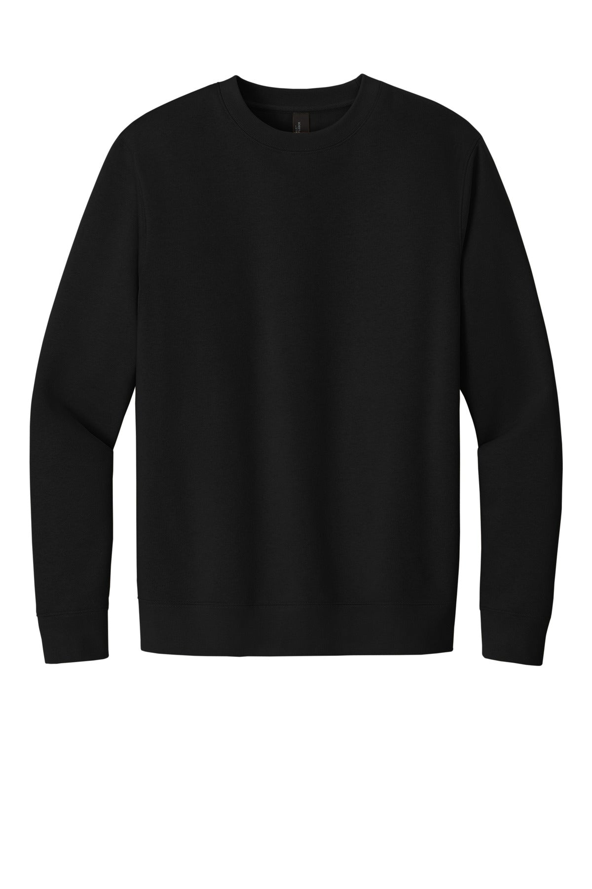 Front View of Black District V.I.T. Fleece Crew DT6104