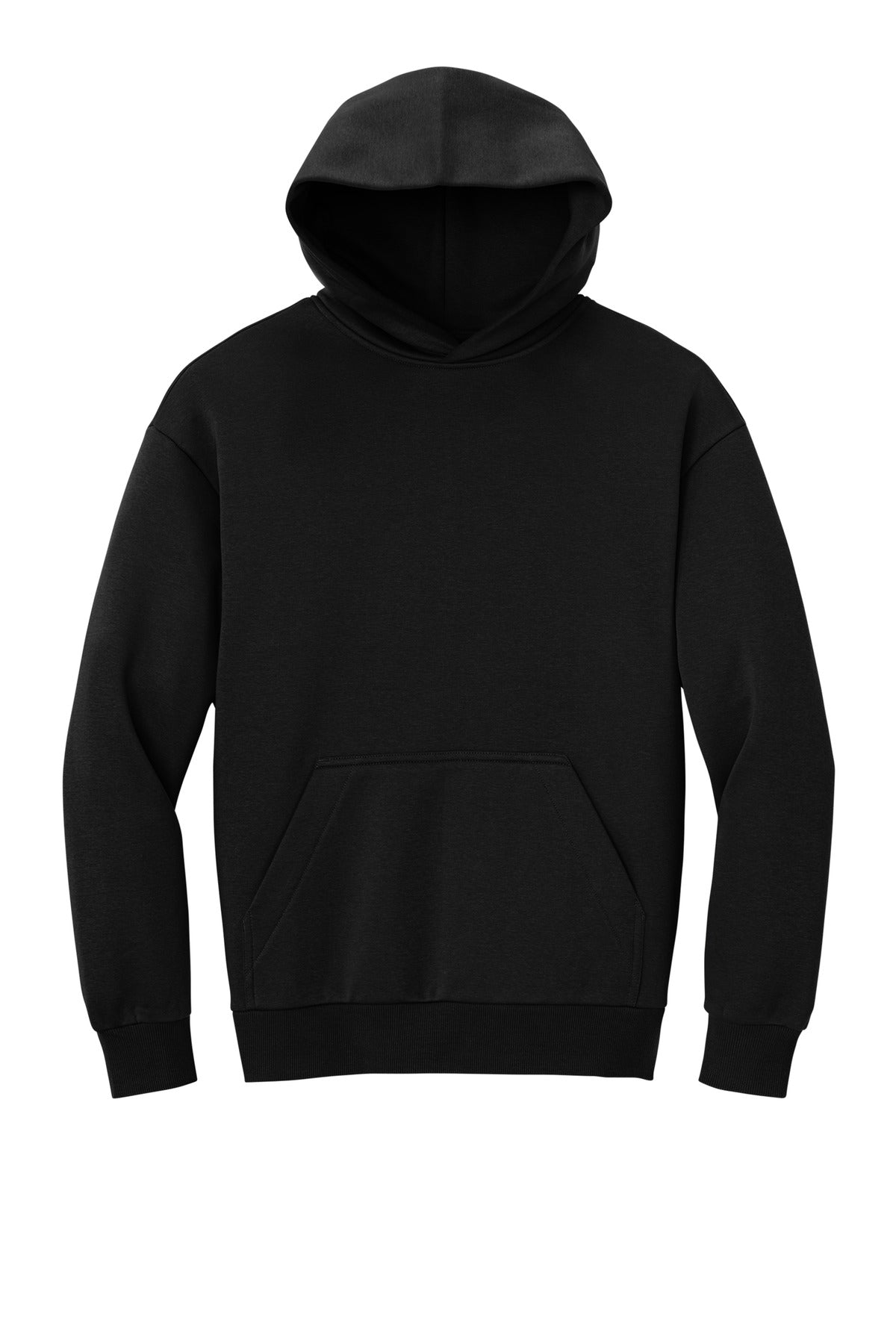 Front View of Black District V.I.T. Heavyweight Fleece Hoodie DT6150