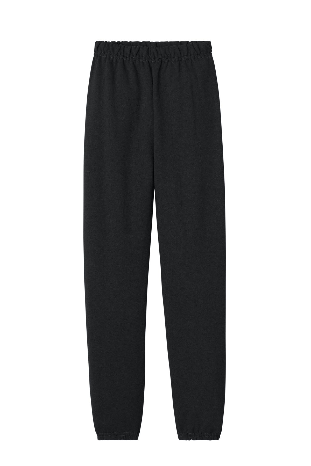 Front View of Black Jerzees Youth NuBlend Sweatpant 973B
