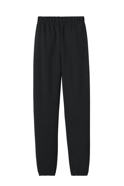 Front View of Black Jerzees Youth NuBlend Sweatpant 973B