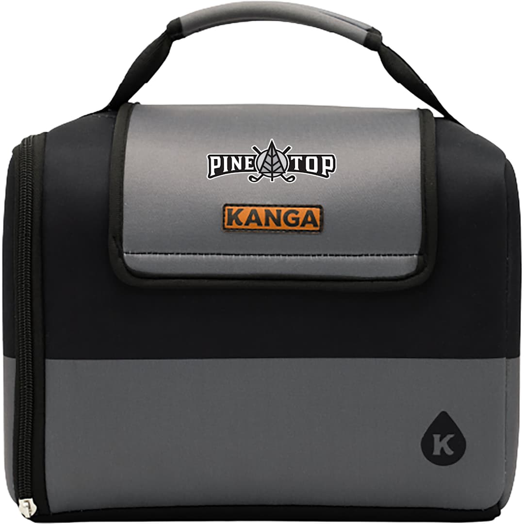Front View of Black Kanga Kase Mate 12-Pack Cooler