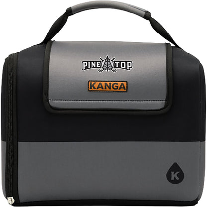 Front View of Black Kanga Kase Mate 12-Pack Cooler