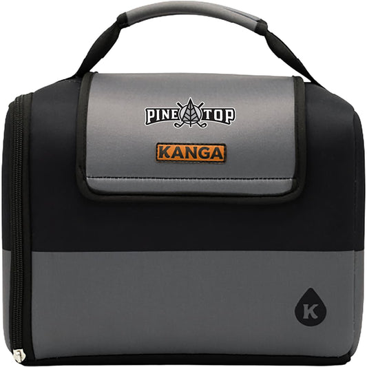 Front View of Black Kanga Kase Mate 12-Pack Cooler