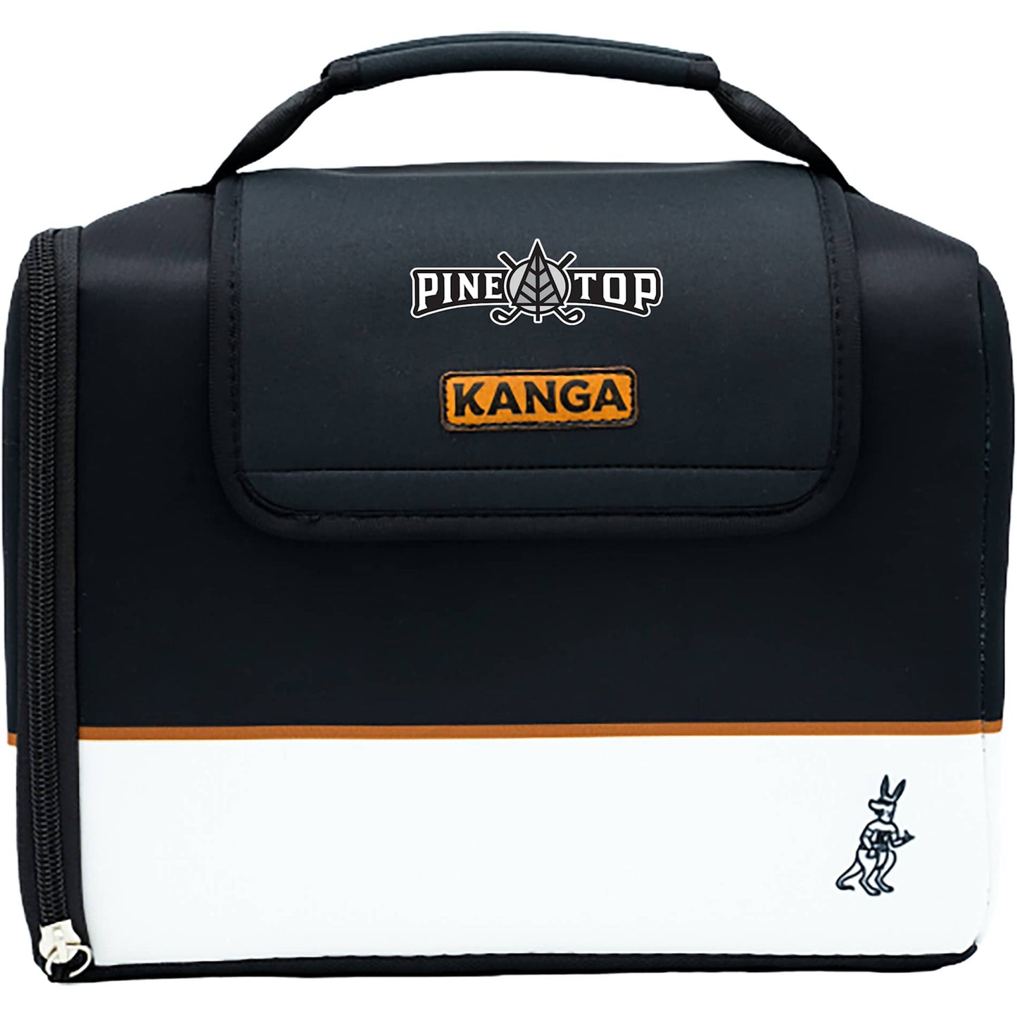 Front View of Black Kanga Kase Mate 12-Pack Cooler