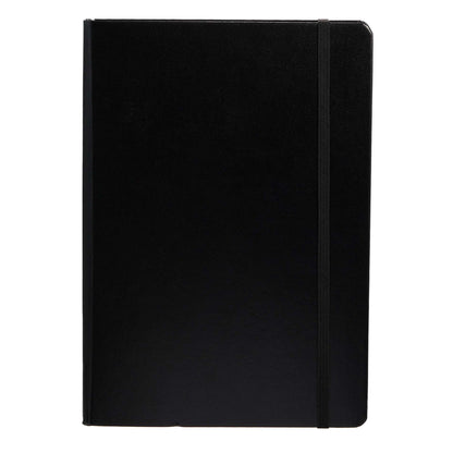 Front View of Black LEUCHTTURM1917 5.75" x 8.25" Hardcover Notebook plain