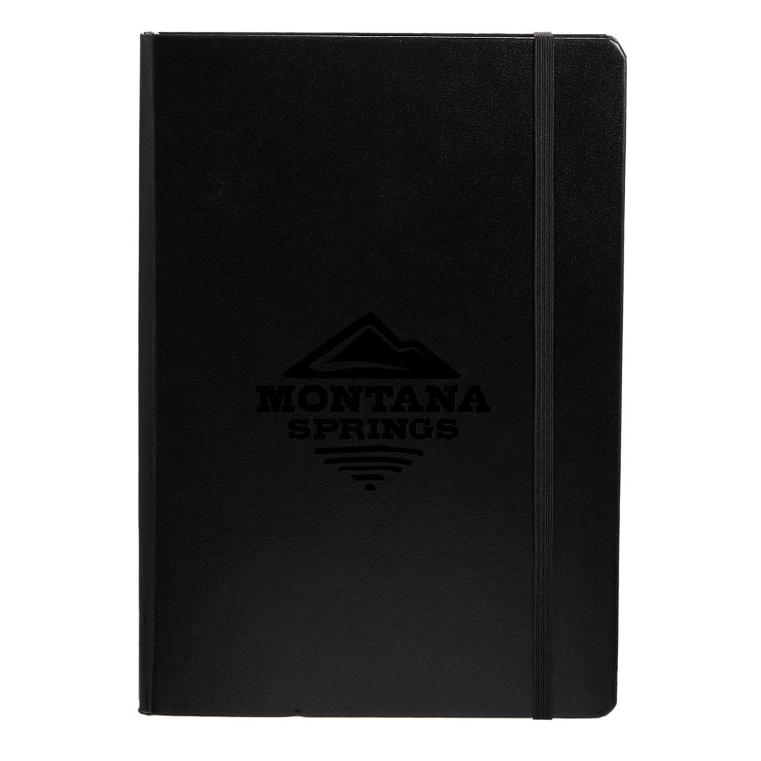 Front View of Black LEUCHTTURM1917 5.75" x 8.25" Hardcover Notebook