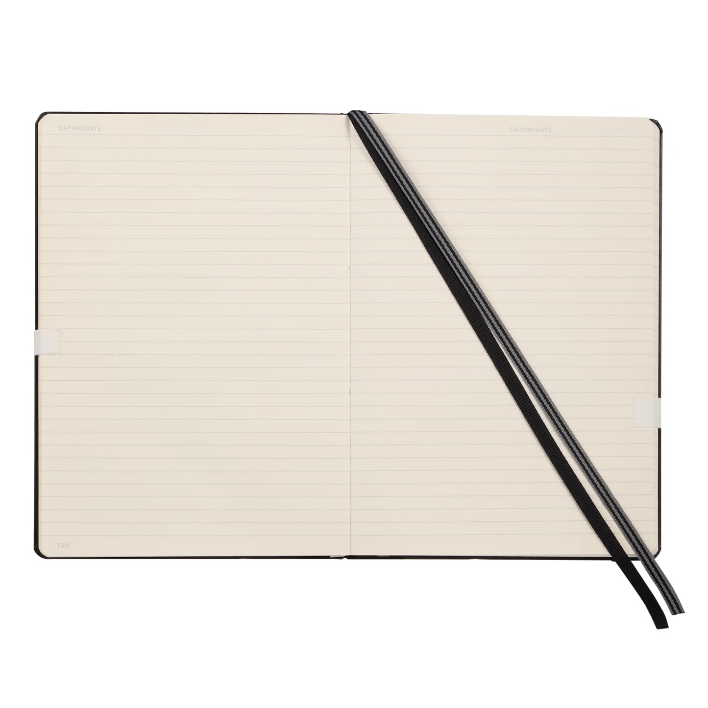 Front View of Black LEUCHTTURM1917 5.75" x 8.25" Hardcover Notebook