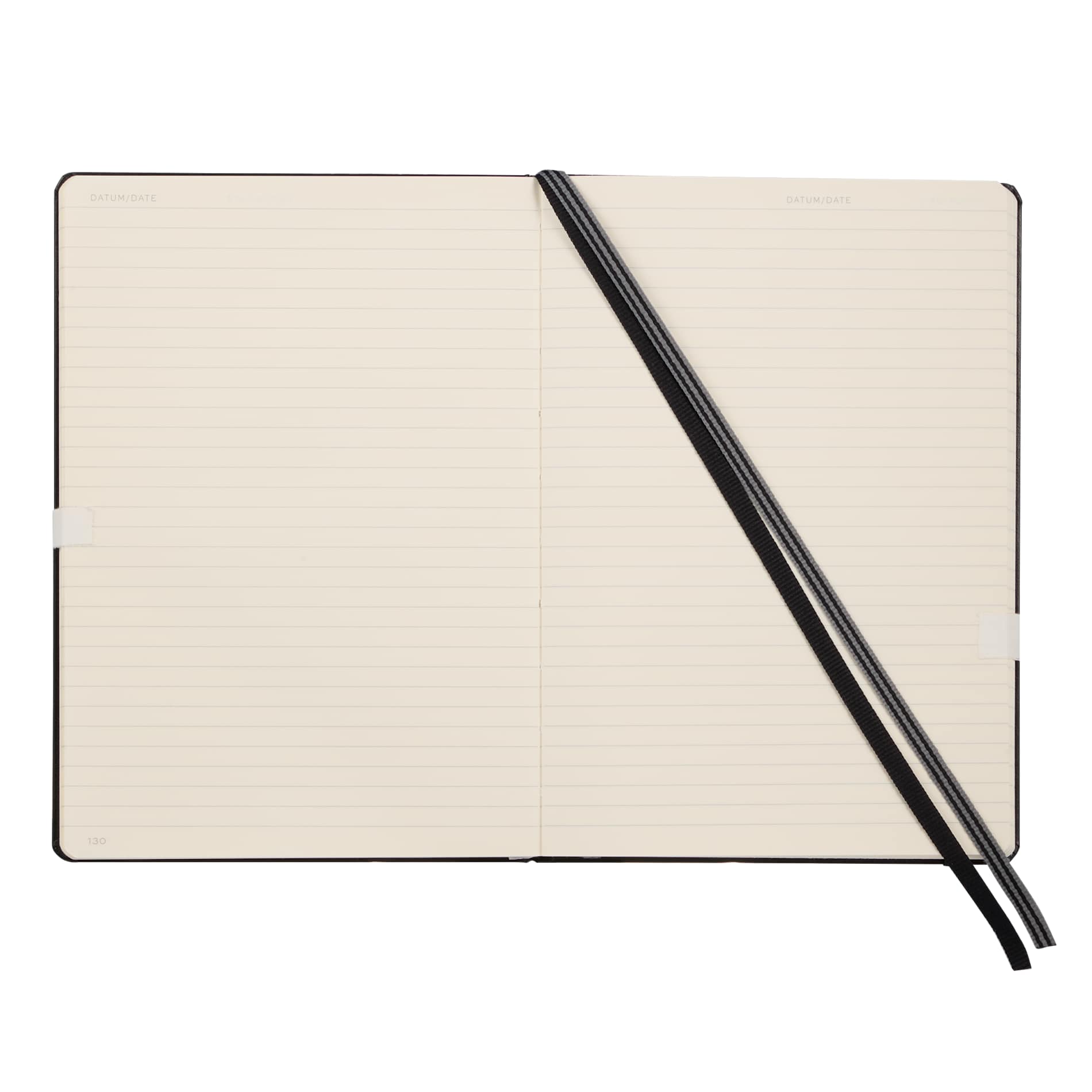 Front View of Black LEUCHTTURM1917 5.75" x 8.25" Hardcover Notebook