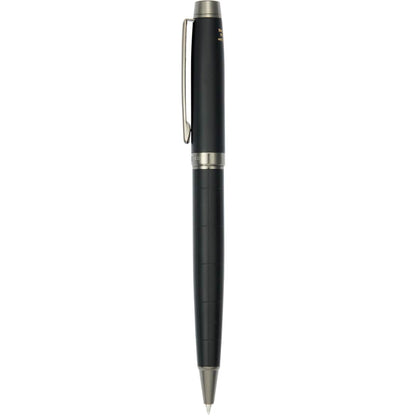Front View of Black Luxe Recycled Brass Pillar Ballpoint? plain