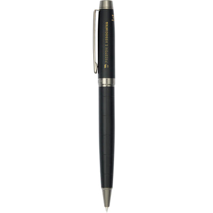 Front View of Black Luxe Recycled Brass Pillar Ballpoint?