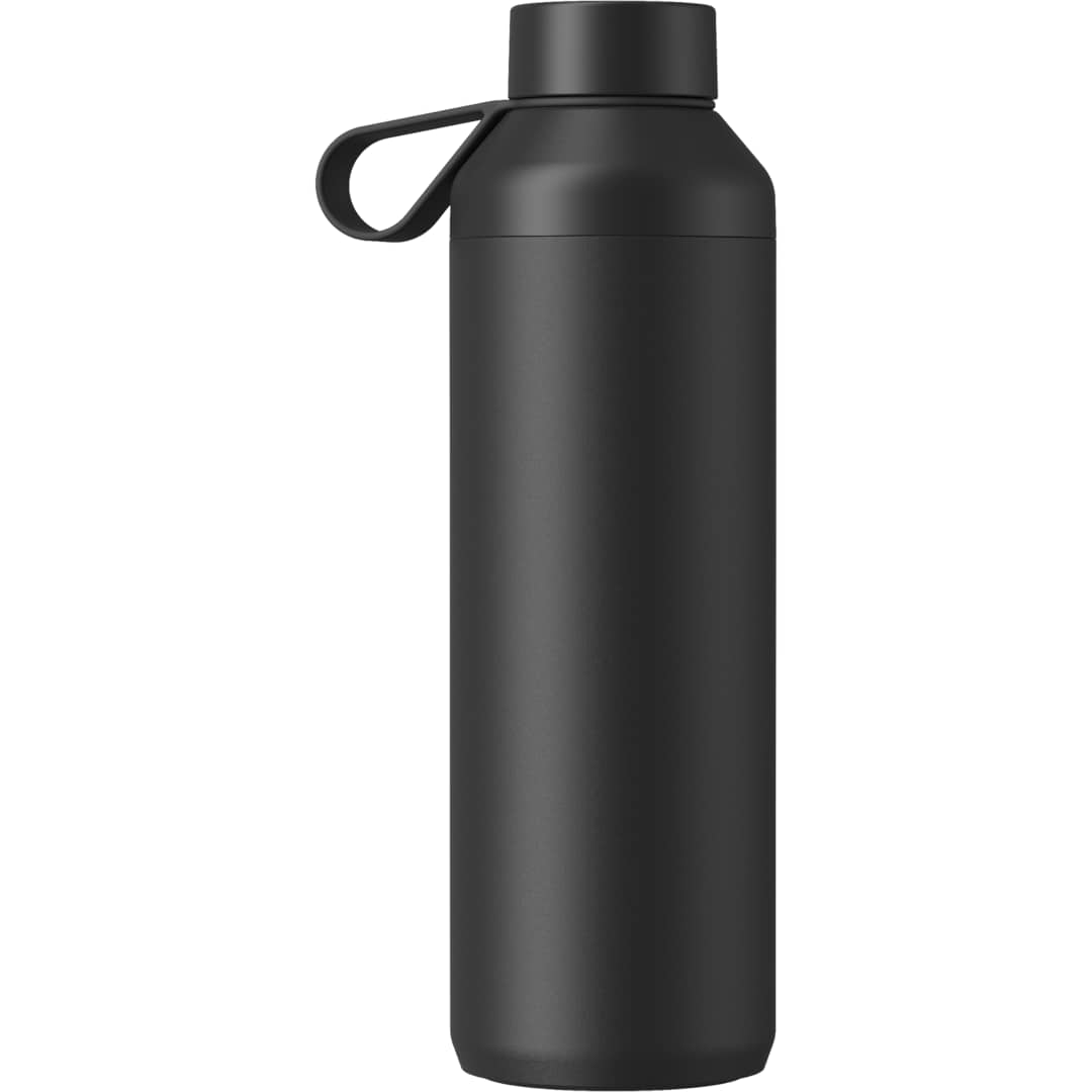 Front View of Black Ocean Bottle Peak OG Bottle 24oz plain