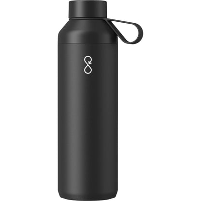Front View of Black Ocean Bottle Peak OG Bottle 24oz plain