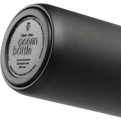 Front View of Black Ocean Bottle Peak OG Bottle 24oz plain