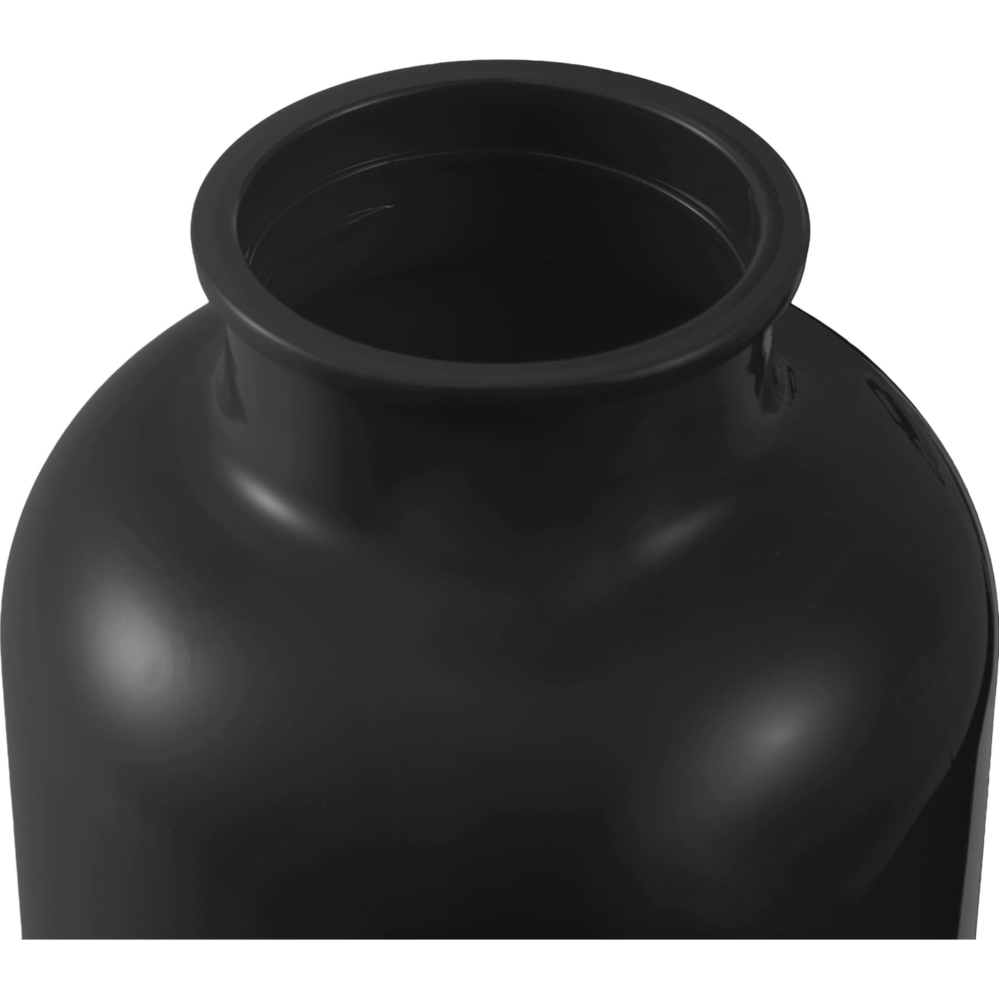 Front View of Black Race 25oz  Recycled Bottle with Carabiner