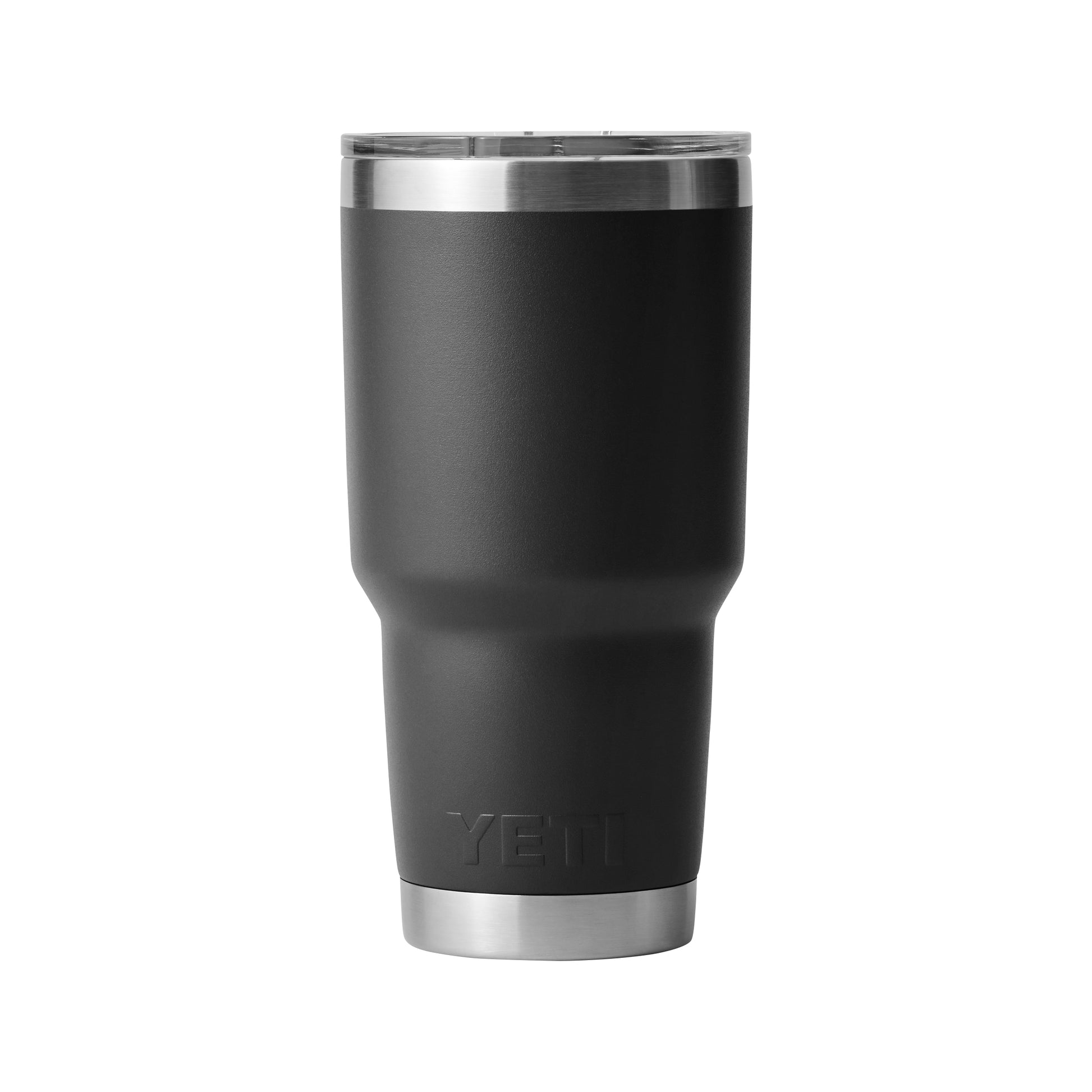 Front View of Black Rambler® 30 oz Tumbler with MagSlider™ Lid plain